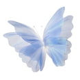 thumbnail image 2 of KLKCMS Artificial Gauze Butterfly with Standing Base Crafts Fake Wedding Decoration Blue, 2 of 9