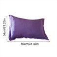 thumbnail image 3 of Clearance Items！Solid Color Faux Silk Pillowcase Silk No Zipper Envelope Pillow Pillow Cover Pillow Case Protector With Zipper, 3 of 7