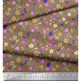 thumbnail image 2 of Soimoi Silk Fabric Flower Watercolor Print Sewing Fabric Yard 42 Inch Wide, 2 of 3