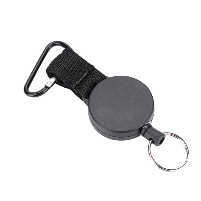 Peahefy Porte-Clés, Corde en Fil d'Acier Inoxydable 60cm Porte-Clés Rétractable Attache-Clé Anti-Perte, Porte-Clés