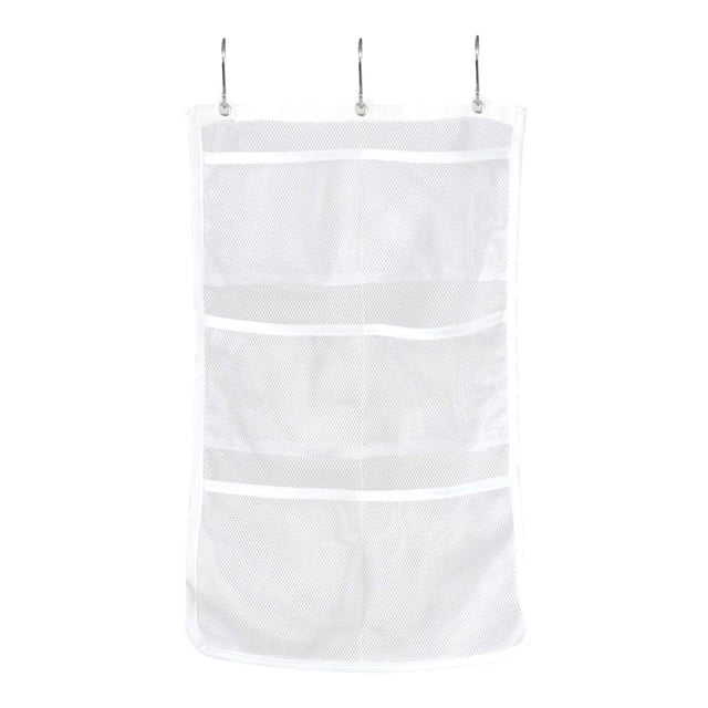 Binwennn Bathroom Tub Shower Bath Hanging Mesh Organizer Caddy Storage Bag Bathroom Set Towel Warmer Rack Microfiber Beach Towels Bathroom Rugs Non Bathroom Rugs Bathroom Organizer Bathroom Organizer