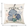 thumbnail image 2 of Kyusrd Summer Letters Pillow Set Scallop Printing Sofa Window Cushion Set Living Room Bedroom Cushions, 2 of 4