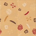 thumbnail image 1 of Ahgly Company Tapis d'Intérieur Lavables en Machine, Carrés, Oranges, 7' Carré, 1 of 7