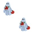 thumbnail image 4 of kurtrusly White Affordable Ghosts Enamel Pin Modern Minimalist Brooche Delicate Intricate Enamel Pin Punk D 2Set, 4 of 6