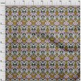 thumbnail image 3 of oneOone Viscose Jersey Fabric Diamond & Swirl Ikat Print Fabric BTY 60 Inch Wide, 3 of 5