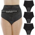 thumbnail image 1 of Wearever Women's Lovely Lace Incontinence Underwear, Regular Absorbency Bladder Control Panties, Reusable 3-Pack, 1 of 10