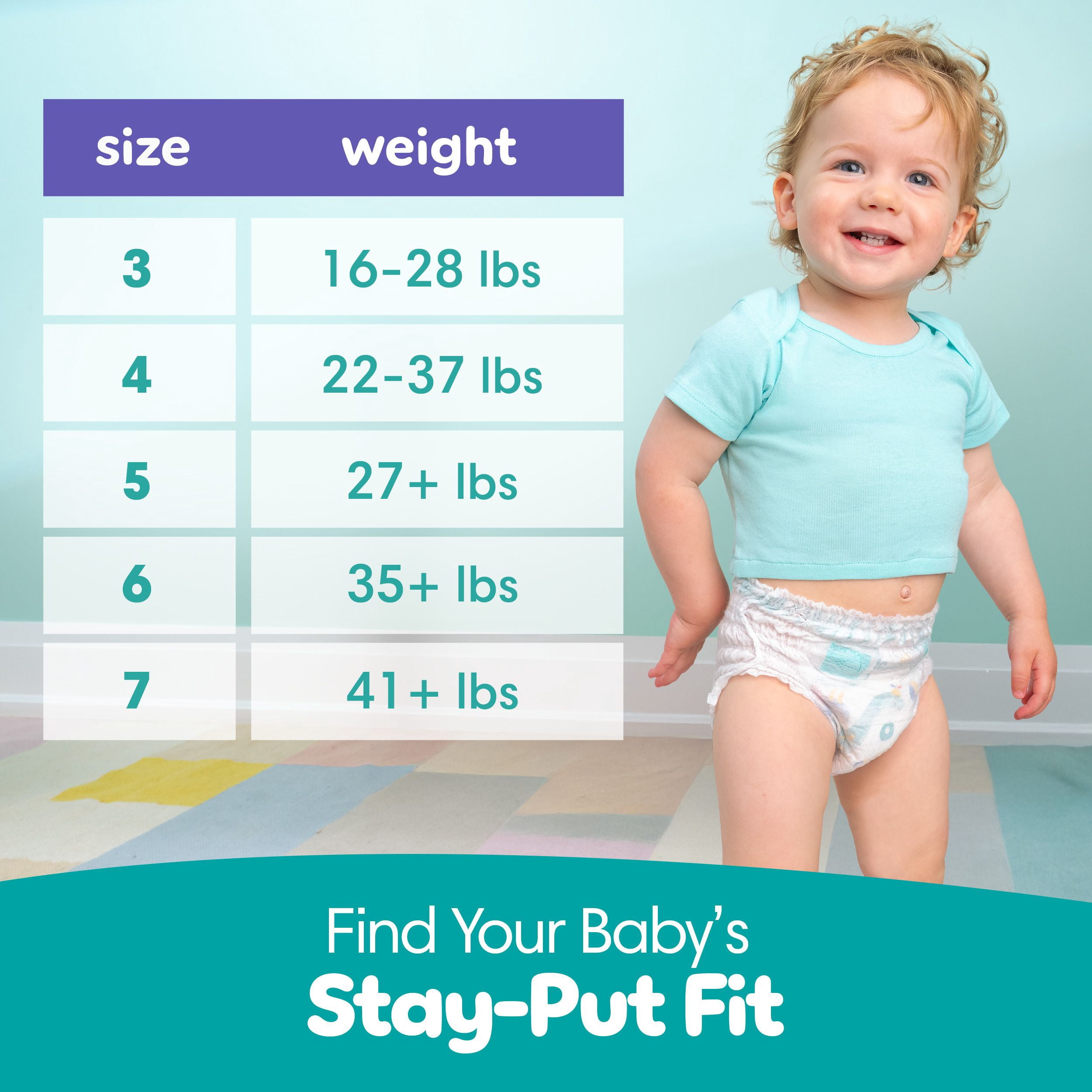 Couches Pampers Cruisers 360°, ajustement jusqu’à 100 % sans fuites, conçues pour les bébés actifs, couche à enfiler, rabats rapides conçus pour faciliter les changements, taille 4, 21 unités