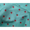 thumbnail image 4 of oneOone Silk Tabby Fabric Strawberry Fruit Print Fabric BTY 42 Inch Wide, 4 of 4