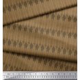 thumbnail image 3 of Soimoi Brown Cotton Jersey Fabric Giraffe Animal Decor Fabric Printed BTY 58 Inch Wide, 3 of 3