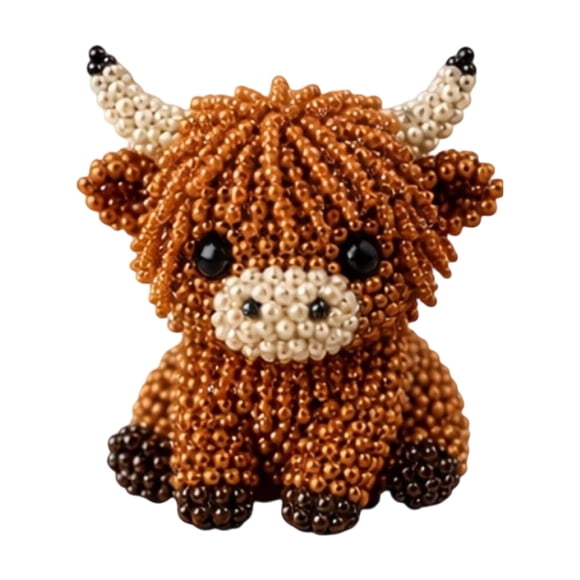 HCBY Kit d'Artisanat Bricolage Perles d'Animaux, 6 Motifs d'Animaux Mignons, Ensemble Complet avec Perles, Outils, Instructions, Kit Créatif Convivial pour Débutants