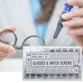 thumbnail image 3 of 1000pcs Eyeglass Sunglass Repair Screws Kit with Tweezers Screwdriver Tiny Micro Screws Nuts Assortment, 3 of 9