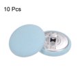 thumbnail image 3 of Unique Bargains 10pcs 36L Fabric Cloth Covered Button 23mm Round Metal Shank Sewing Buttons for Suits Dress Blouses, Blue, 3 of 5