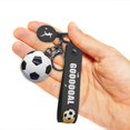 thumbnail image 4 of Personalized Football Keychain for Men - Stainless Steel Sports Jewelry Gift for Players, Coaches & Fans, 4 of 8