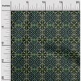 thumbnail image 2 of oneOone Polyester Spandex Dark Green Fabric Geometric Fair Isle Pattern Sewing Craft Projects Fabric Prints By Yard 56 Inch Wide, 2 of 4