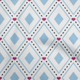 thumbnail image 1 of oneOone Polyester Spandex Baby Blue Fabric Check Craft Projects Decor Fabric Printed By The Yard 56 Inch Wide, 1 of 4