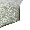 thumbnail image 2 of Le chemin de table en argent décoratif HomeCentric 14 x 60 pouces, glands, tissu en soie, motif abstrait, style moderne, fougère argentée, 2 of 3