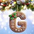 thumbnail image 1 of Rwnbm 26 Letters Christmas Tree Decoration Pendant Christmas Tree Ornaments Personalized DIY Christmas Ornaments Christmas Decoration Xmas Tree Hanging Decor Feature, 1 of 4