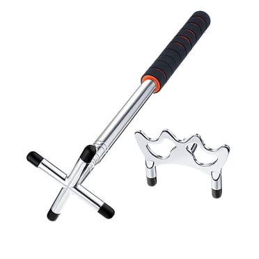 Walson Retractable Billiards Stick Holder with Bridge Head Replaceable Stainless Steel Pool Table Accessory Indoor Competition Type 5
