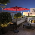 thumbnail image 2 of Costway Parasol de Marché pour Patio 10 Pieds à DEL Solaires, Inclinaison Réglable, Manivelle, 2 of 8