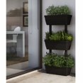 thumbnail image 1 of vidaXL Garden Planter 3 pcs 100 cm Anthracite, 1 of 4