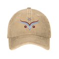 thumbnail image 1 of ZICANCN National Wind Pattern Casquette de Baseball Réglable Femmes, Chapeaux pour Hommes Adulte Lavé Coton Denim Baseball Caps Mode Naturel, 1 of 6