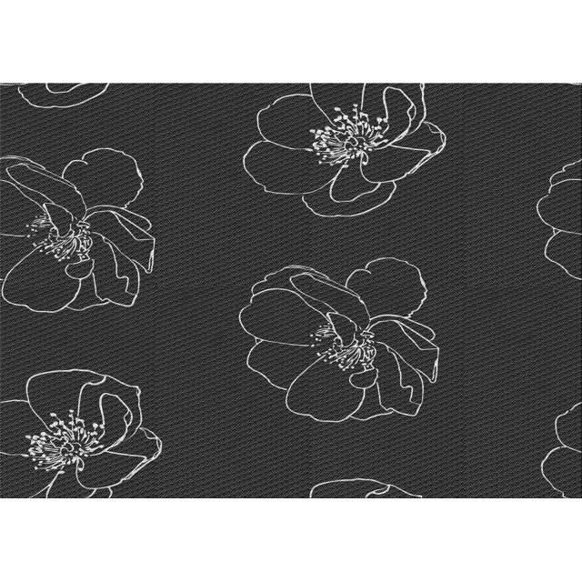 Ahgly Company Machine Washable Indoor Rectangle Transitional Midnight Gray Area Rugs, 2' x 4'