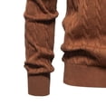 thumbnail image 3 of TIMIFIS Chandail pour Homme à Col Rond en Tricot à Manches Longues, Chandail Extensible Uni pour l'Automne et l'Hiver, Hauts Décontractés Stylés, 3 of 3