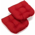 thumbnail image 1 of Coussin de Chaise de Salle à Manger Extérieur en Polyester Filé Tufté en Forme de U de 19 Pouces (Ensemble de 2) - Papprika, 1 of 1