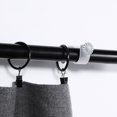 thumbnail image 2 of MasteelfCA WINOMO 2PCS 18-22mm Adjustable Curtain Holder Curtain Drapery Rod Bracket (White), 2 of 8