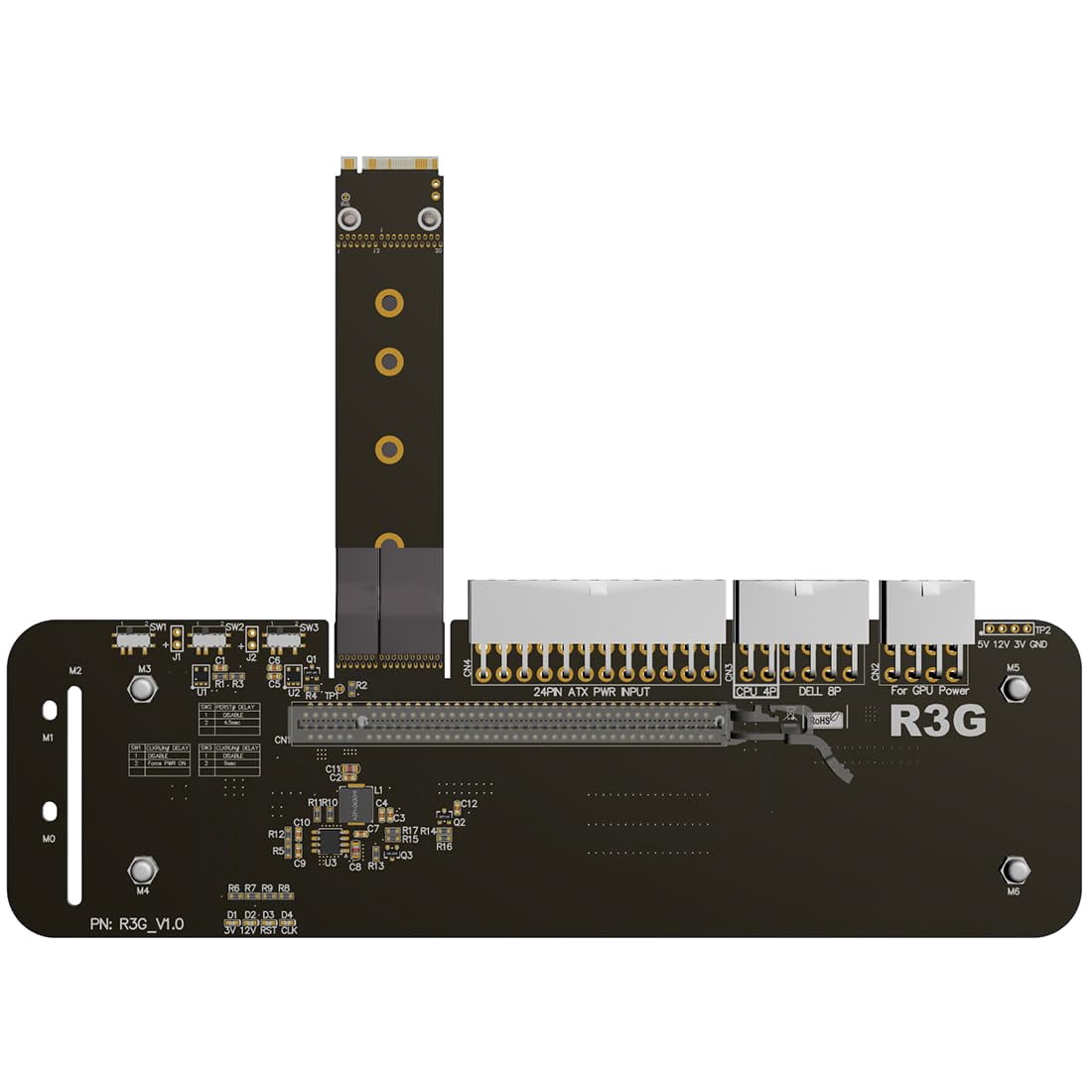 ADT-LINK M.2 Key M NVMe External Graphics Card Stand Bracket with PCIe3 ...