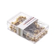 thumbnail image 1 of Needle and Thread Kit Sewing Pins Set for DIY Projects – 100 Straight Pins with Multicolor Pearlized Heads for Fabric Quilting and Crafting, 1 of 3