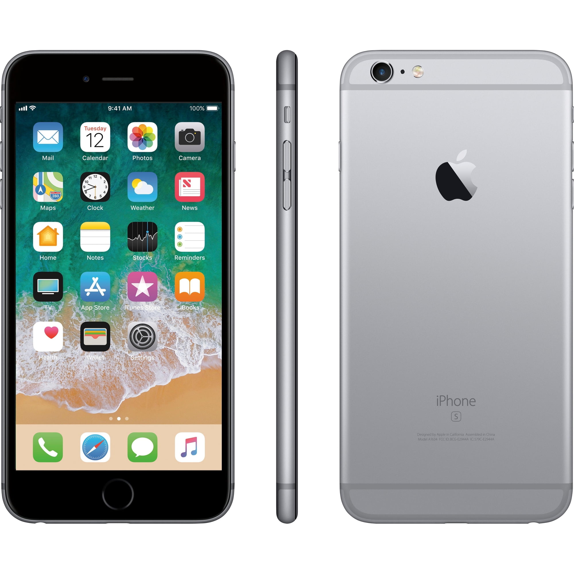 スマートフォン本体 iPhone 6 Space Gray 256 GB au Apple iPhone 6s 32GB Smartphone - Space Gray - Unlocked