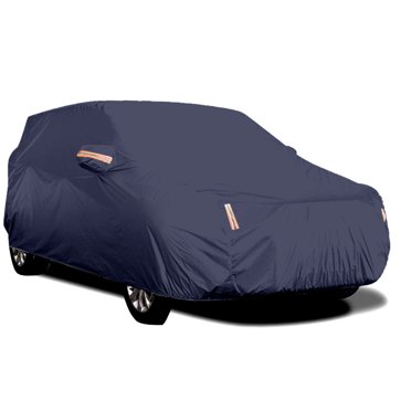 Riwcyla Housse de Voiture Housses Intégrales pour Berline avec Bande Réfléchissante Protection Solaire Antipoussière et Imperméable Anti-Rayures, Universelle Résistante, Parfaite pour un Usage Quotidien, les Activités de Plein Air, les Voyages et les occasions Décontractées