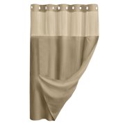 Binwennn Curtains with Pearls on Them Shower Liner Washable 10 Foot Curtains No Hook Shower Curtain With S Nap I N Liner Easy Install Hotel Style Wa Ffle Shower Curtain For Bathroom With See Through