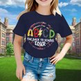 thumbnail image 2 of AWZXDE Hauts pour Filles Enfants Rentrée des Classes T-Shirt Graphique à Manches Courtes Col Rond Lumineux Confortable pour Garçons et Filles, 2 of 4