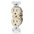 thumbnail image 2 of Leviton Mfg M21-T5320-IMP 10 Unités 15 A Réceptacle Recto Verso Ivoire, 2 of 3