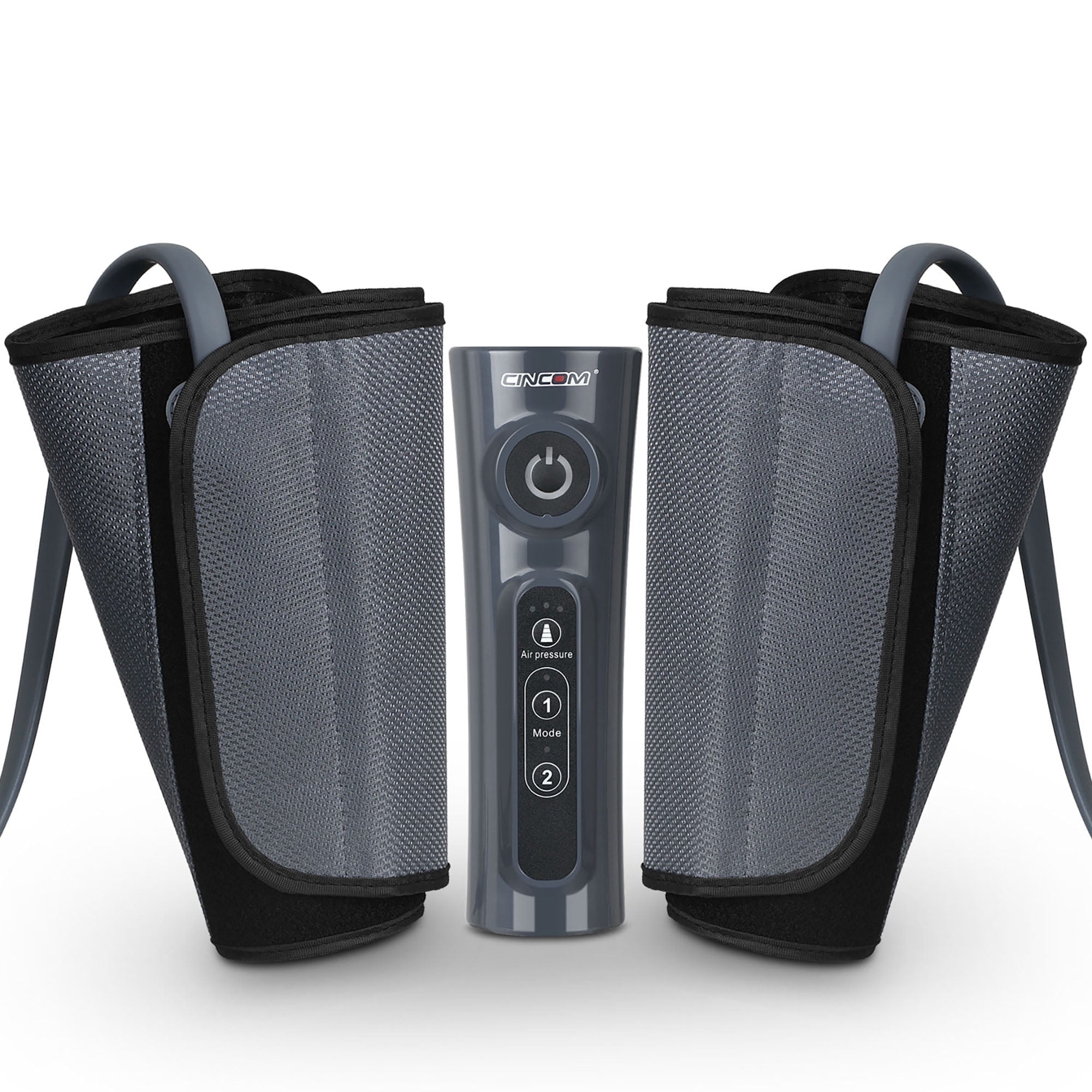 CINCOM Leg Massager for Circulation Air Compression Calf Massager for Muscles Relaxation FSA/HSA Eligible, Grey