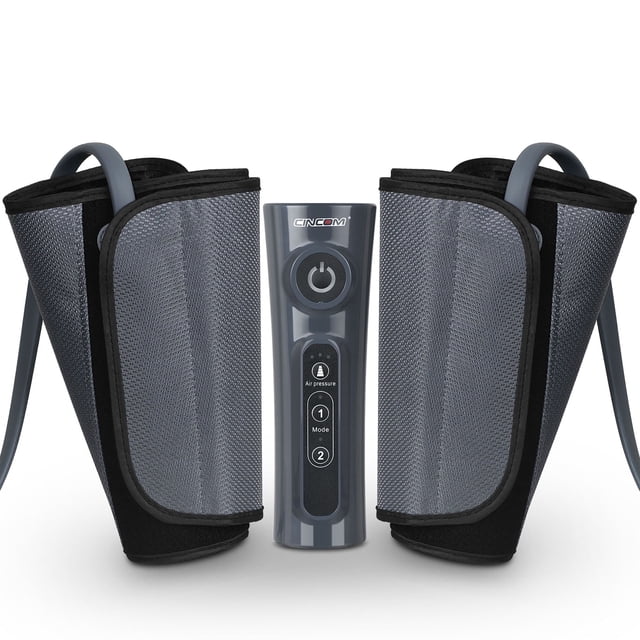CINCOM Leg Massager for Circulation Air Compression Calf Massager for Muscles Relaxation FSA/HSA Eligible, Grey