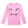 thumbnail image 1 of TIEVOSA Garçons Filles Automne Manches Longues T-Shirt à Imprimés de Chat Dessin Animé Hauts 3-12 Ans, 1 of 4
