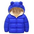 thumbnail image 1 of DPTALR Winter Children's Lamb Velvet Cotton-padded Rabbit Ears Padded Baby Cotton-padded Jacket, 1 of 8