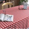 thumbnail image 4 of Checkered Tablecloth Rectangle - Stain Resistant, Waterproof And Washable Table Cloth Gingham For Outdoor Picnic, Holiday Dinner(6 Sizes,5 Color), 4 of 4