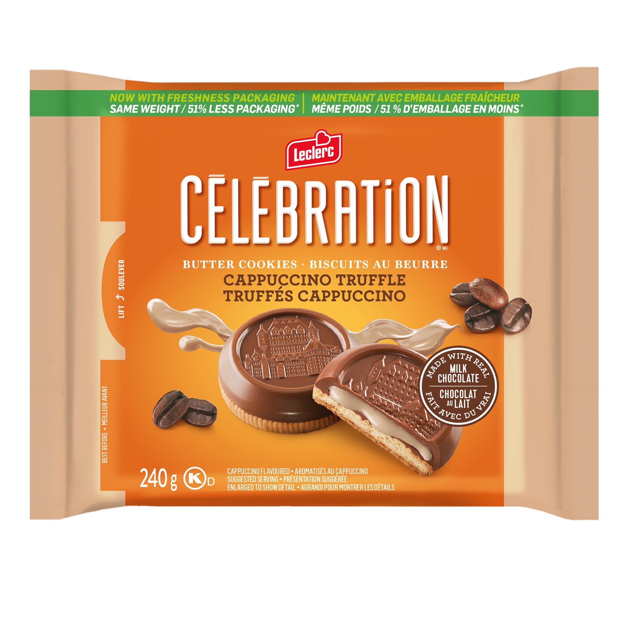 Celebration Cappuccino Milk Chocolate Coated