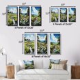 thumbnail image 4 of Designart "In Pasture Countryside Sheep painting" Landscape & Nature Framed Wall Art Set Of 3 - Green Countryside Frame Gallery Wall Set For Home Decor, 4 of 6