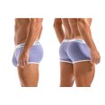 thumbnail image 4 of FhsagQ Underwear Mens Underwear Boxers Briefs Long Leg 9 Inch Large Men's A Underwear Threaded Cotton Solid Color Comfortable Absorbing Summer Breathable Boxer Pants Light Purple L, 4 of 4