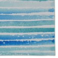 thumbnail image 3 of Janna 5' x 7' Washable Area Rug, Ivory and Blue, 3 of 8