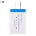 thumbnail image 1 of HEVIRGO Portable Travel 3 USB Ports Wall Charging Mobile Phone Charger Power Adapter, 1 of 10