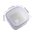 thumbnail image 1 of Bigersell Plastic Food Storage Containers with Lids Airtight Food Containers Reusable Stackable Food Storage Box Kitchen Pantry Organization Dry Food Storage Canister B-L, 1 of 2