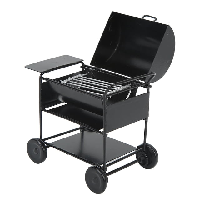Mini Modèle de Gril BBQ, Lumière Difficile à Déformer, Très Imitant, Modèle de Gril BBQ 1/12 pour la Décoration