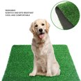 thumbnail image 3 of Dog Grass Pee Pad, Artificial Grass Rug Pad Soft Fake Grass  Breathable Washable Reusable Cuttable Puppy Pee Pad For Puppies Potty Training Indoor Outdoor, 3 of 8