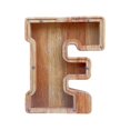 thumbnail image 1 of Wooden English Letter Savings Can with Transparent Glass Front for Coin Storage, 1 of 6